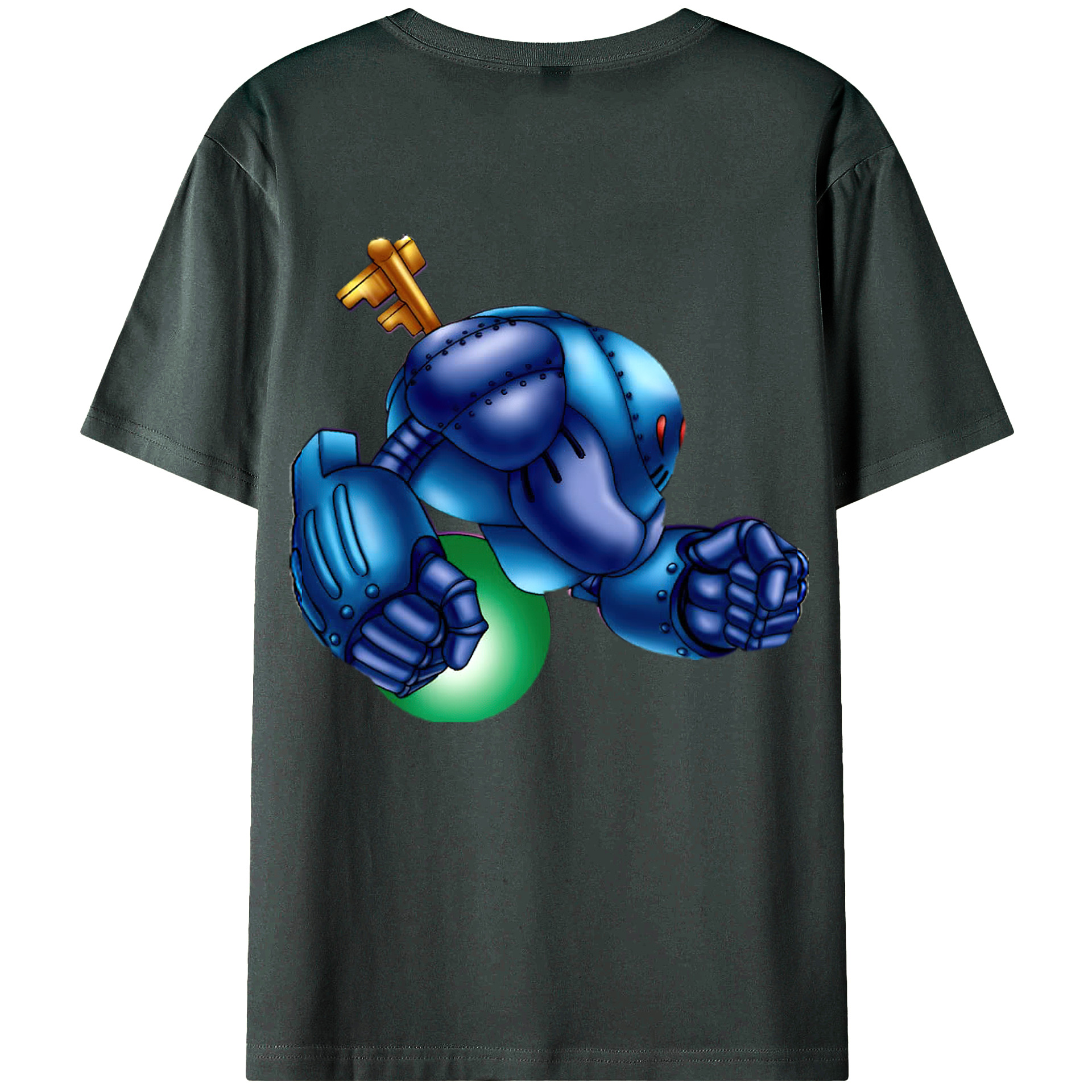 （画像用） 遊☆戯☆王 Yu-Gi-Oh! 綿100％ メンズ半袖Tシャツ（バックプリント） 通気性